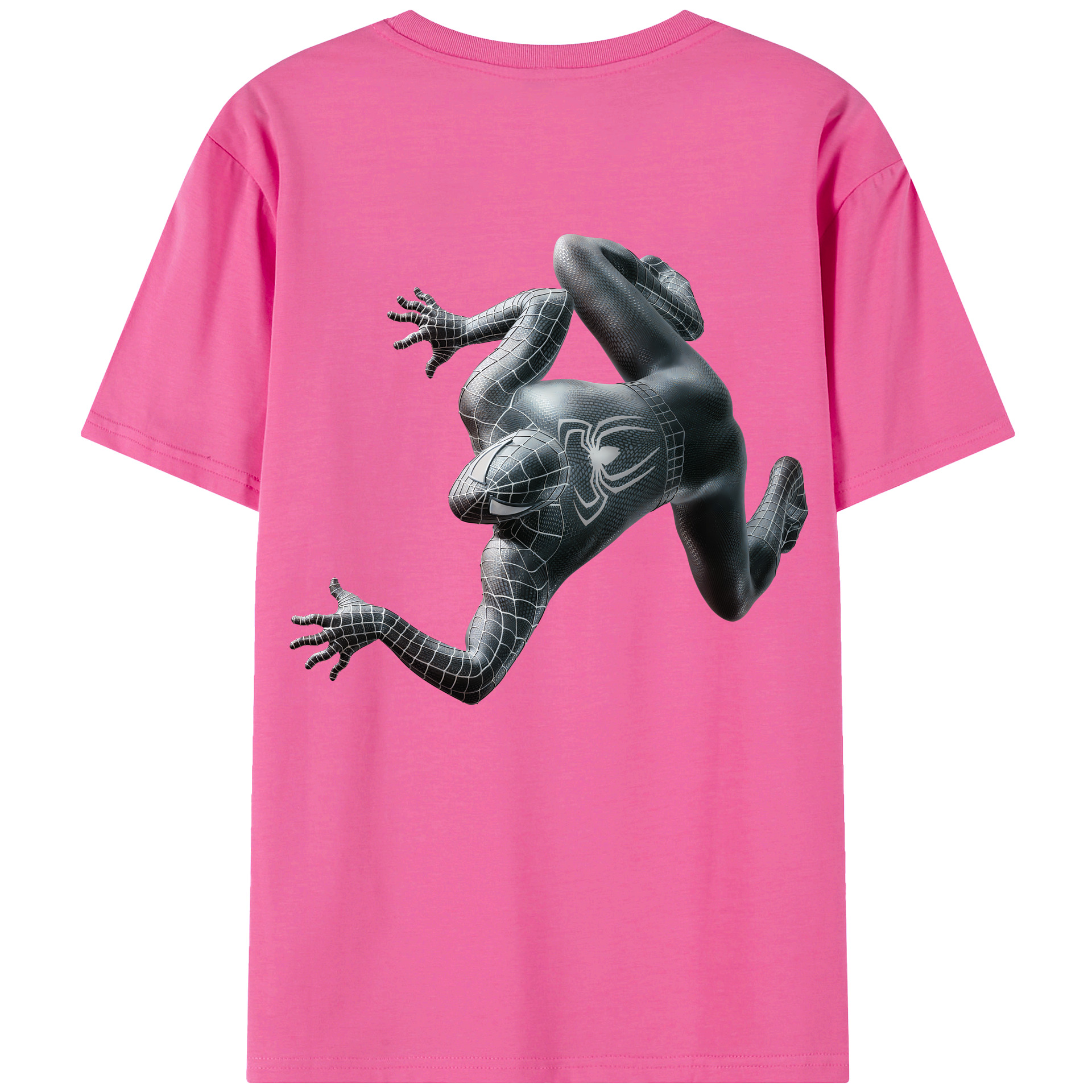 Spider Man スパイダーマン レディース半袖Tシャツ(バックプリント)